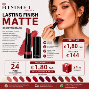 STOCK RIMMEL LAST MATTE ASSORTITI DI COLORI