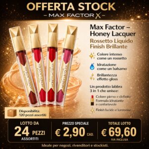 STOCK ROSSETTI ROSS LIQUIDO HONEY LAQUER lotto assortito 24 pezzi