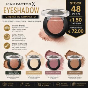 STOCK MAX FACTOR OMBRETTI 48 PEZZI ASSORTITI