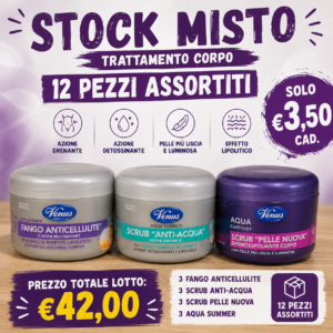 STOCK FANGHI VENUS DA 12 PEZZI
