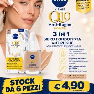 STOCK FONDOTINTA NIVEA 3in1 medio 30ml da6 pezzi