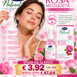 STOCK OLIO PREZIOSO ROSA MOQUETA (LOTTO DA 12 PEZZI)