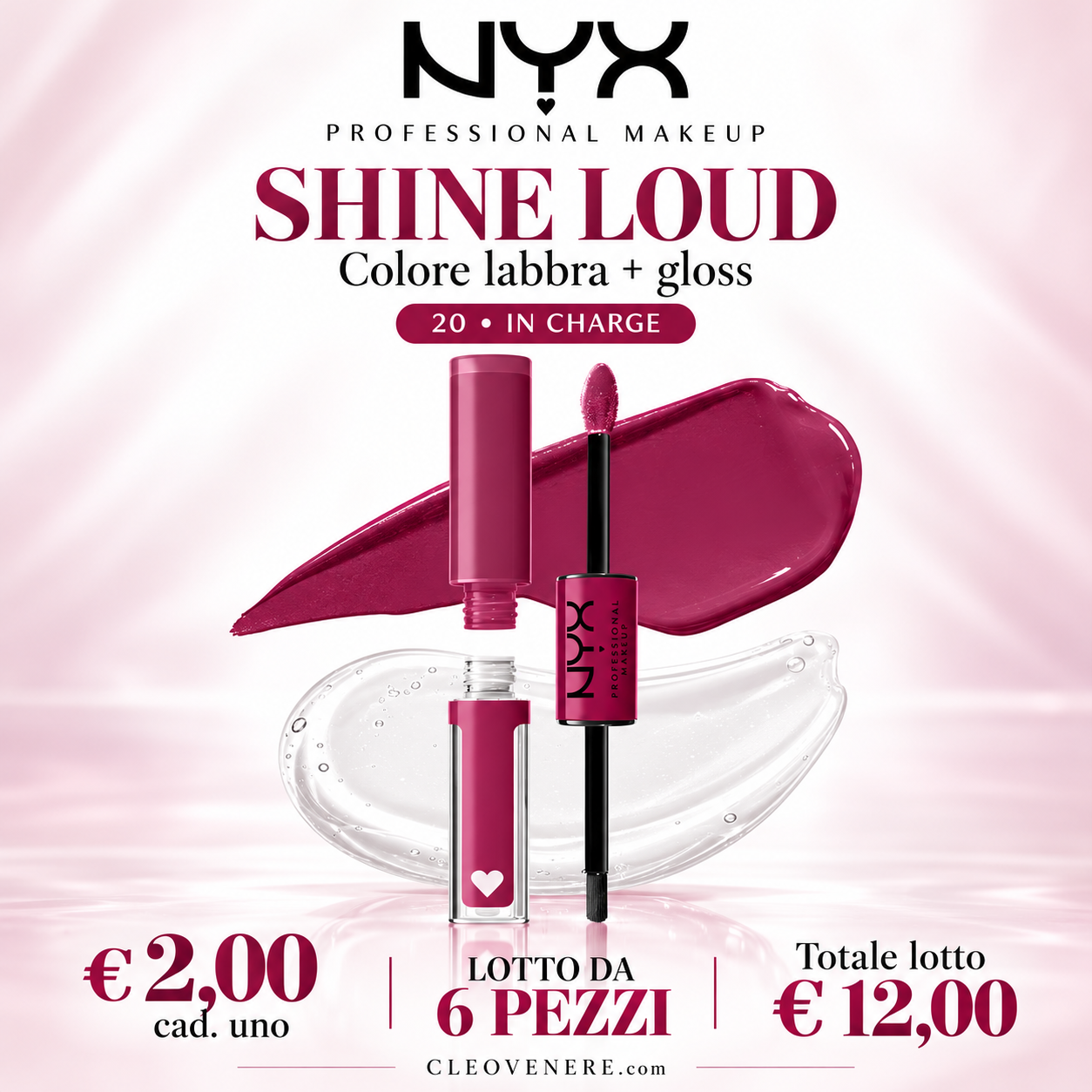 NYX ROSSETTO 2IN 1 SHINE GLOUD N20 IN CHARGE